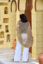 Cotton Netted Cardigan