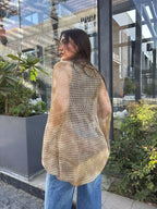 Cotton Netted Cardigan