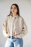 The Suede Jacket in Beige