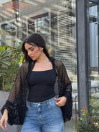 Netted Cardigan