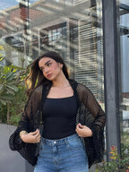 Netted Cardigan
