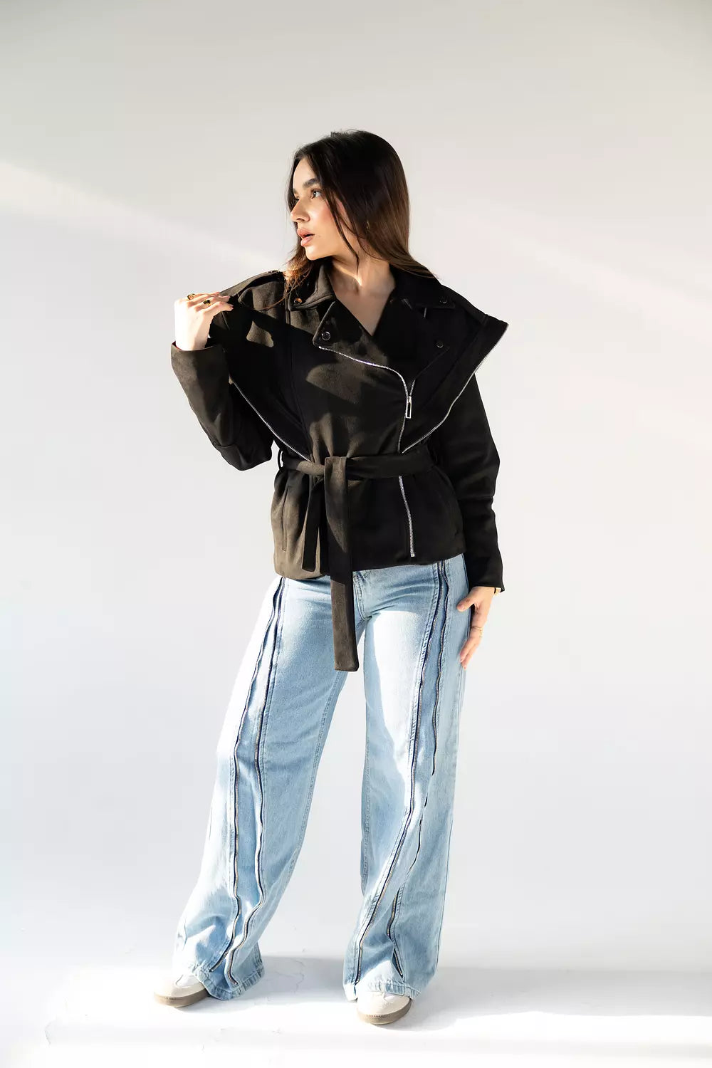 Metal Thread Jeans